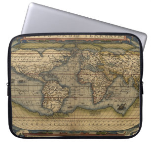 Vintage Weltatlas Historisches Design Laptopschutzhülle