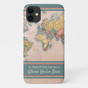 Vintage-Weltatlas-Reise Liebhaber Case-Mate iPhone Hülle