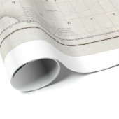 Vintage Weltfernschreibleitungen Karte (1855) Geschenkpapier (Rolleneckpunkt)