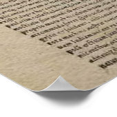 Vintage Weltkarte (1587) Poster (Ecke)