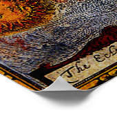 Vintage Weltkarte (1626) - Stilisiert Poster (Ecke)