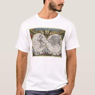 Vintage-Weltkarte (1664) T-Shirt