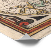 Vintage Weltkarte (1665) 2 Poster (Ecke)