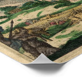 Vintage Weltkarte 1689 Poster (Ecke)