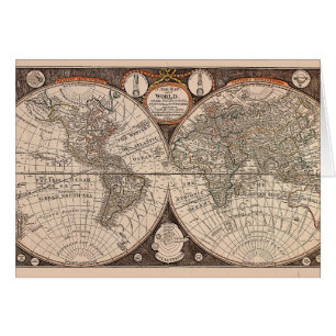 Vintage Weltkarte (1766)