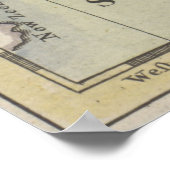 Vintage Weltkarte (1766) Poster (Ecke)