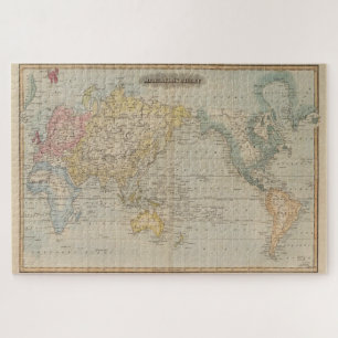 Vintage Weltkarte (1823) Puzzle