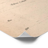 Vintage Weltkarte (1827) 2 Poster (Ecke)