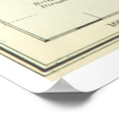 Vintage Weltkarte (1899) Poster (Ecke)