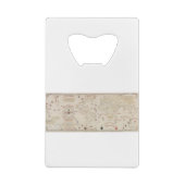 Vintage Weltkarte (1900) von Diogo Ribeiro Geldbeutel Flaschenöffner (Rückseite)