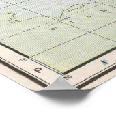 Vintage Weltkarte (1901) Poster (Ecke)