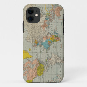 Vintage Weltkarte 1910 iPhone 11 Hülle