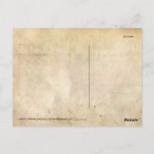 Vintage Weltkarte 1910 Postkarte (Rückseite)