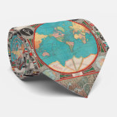 Vintage Weltkarte (1913) Krawatte (Gerollt)