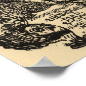 Vintage Weltkarte (1920) Poster (Ecke)