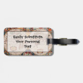 Vintage Weltkarte ab 1600 Gepäckanhänger (Rückseite horizontal)