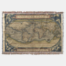 Vintage Weltkarte Antiker Atlas