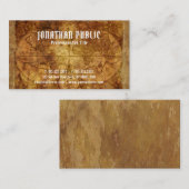 Vintage Weltkarte Beruflich Extra dick Luxus Visitenkarte (Vorne/Hinten)