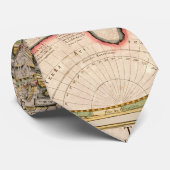 Vintage Weltkarte Brown Beige Krawatte (Gerollt)