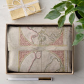 Vintage Weltkarte - Dekoute Seidenpapier (Geschenk)