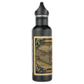 Vintage Weltkarte Edelstahlflasche (Links)