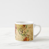 Vintage Weltkarte Espressotasse (Rechts)