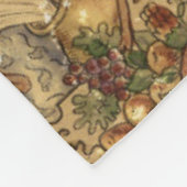 Vintage Weltkarte Fleecedecke (Ecke)