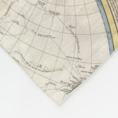 Vintage WELTKARTE Fleecedecke (Ecke)