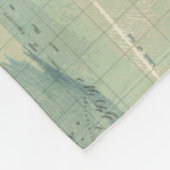 Vintage Weltkarte Fleecedecke (Ecke)