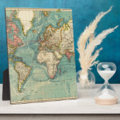 Vintage Weltkarte Fotoplatte (Seite)