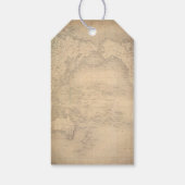 Vintage Weltkarte Geschenkanhänger (Rückseite)