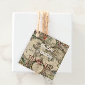 Vintage Weltkarte Geschenkanhänger (Beispiel)