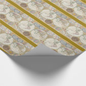 Vintage Weltkarte Geschenkpapier (Ecke)
