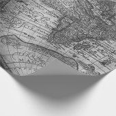 Vintage Weltkarte Geschenkpapier (Ecke)