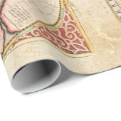 Vintage Weltkarte Geschenkpapier (Rolleneckpunkt)