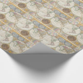 Vintage WELTKARTE Geschenkpapier (Ecke)