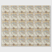 Vintage WELTKARTE Geschenkpapier (Flach)
