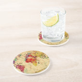 Vintage Weltkarte Getränkeuntersetzer (Seite)