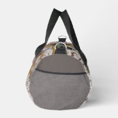 Vintage Weltkarte in Braun und Grau Duffle Bag (Rechts)