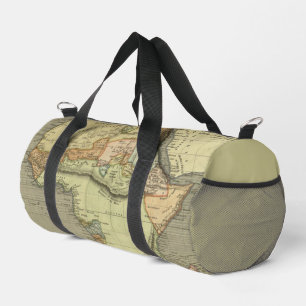 Vintage Weltkarte in Grün Duffle Bag