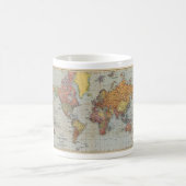 Vintage Weltkarte Kaffeetasse (Mittel)