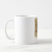 Vintage Weltkarte Kaffeetasse (Links)