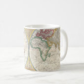 Vintage WELTKARTE Kaffeetasse (VorderseiteRechts)