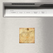Vintage Weltkarte Magnet (In Situ (Geschirrspüler))