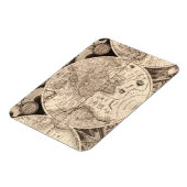 Vintage Weltkarte Magnet (Linke Seite)