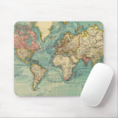 Vintage Weltkarte Mousepad (Mit Mouse)