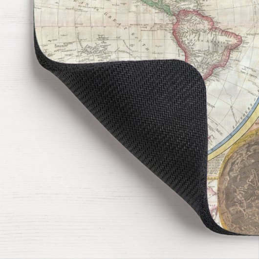 Vintage WELTKARTE Mousepad (Ecke)