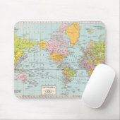 Vintage Weltkarte Mousepad (Mit Mouse)