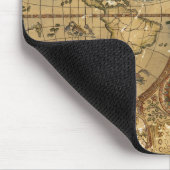 Vintage Weltkarte Mousepad (Ecke)