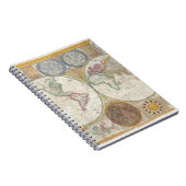 Vintage WELTKARTE Notizblock (Rechte Seite)